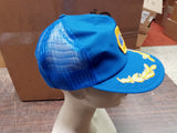 Vtg NAPA Blue & Gold Egg Scramble Mesh Snapback Trucker Hat Louisville MFG USA