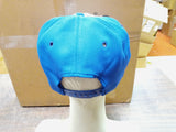 Vtg Sentry Oil & Grease Blue & White Cabot Patch Snapback Trucker OS Adjustable