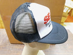 Vtg Sears Truck Service Black & White Mesh Snapback Trucker Hat Radio Kap II OS