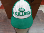 Vtg Sullair Green & White Air Compressor Logo Foam Trucker Snapback Farming Hat