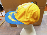 Vtg NAPA Blue & Yellow Scrambled Egg Racing Patch Snapback Light Weight Fabric