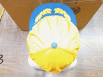 Vtg NAPA Blue & Yellow Scrambled Egg Racing Patch Snapback Light Weight Fabric