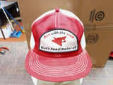 Vtg Wolf Head Motor Oil Gas Mesh Snapback Trucker Hat baseball Hat K-Brand