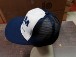 Vtg Clothing L&M Tire Service New Kensington Blue & White Mesh Snapback Trucker