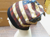 Hot Leather Knit Beanie American Flag Sublimated Motorcycle Apparel & Accessory