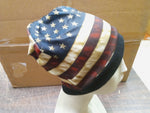 Hot Leather Knit Beanie American Flag Sublimated Motorcycle Apparel & Accessory