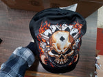 Hot Leather Knit Hat Dice & Cards Skull Motorcycle Apparel Beanie Accessories
