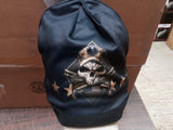 Hot Leather Knit Hat Sublimation Digital Camo Beanie Hat Motorcycle Apparel Acce
