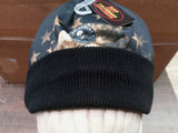 Hot Leather Knit Hat Sublimation Digital Camo Beanie Hat Motorcycle Apparel Acce