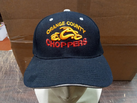 Orange County Choppers Black & Red Orange Letters Adjustable OSFA Baseball Cap