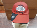 Dark Orange & Black Chopper Garage Baseball Cap Chopper Wear Hat Adjustable NWT