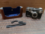 Vtg Argus C3 35mm Film Rangefinder Black & Silver Brick Camera W Lens Half Case