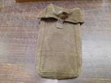 Vtg MKIII British 37 Pattern Ammunition Pouch Khaki Cotton WWII Military Army