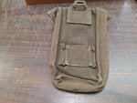Vtg MKIII British 37 Pattern Ammunition Pouch Khaki Cotton WWII Military Army