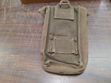 Vtg MKIII British 37 Pattern Ammunition Pouch Khaki Cotton WWII Military Army