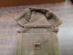 Vtg MKIII British 37 Pattern Ammunition Pouch Khaki Cotton WWII Military Army