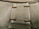 Vtg MKIII British 37 Pattern Ammunition Pouch Khaki Cotton WWII Military Army