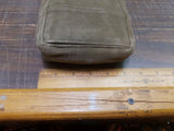 Vtg MKIII British 37 Pattern Ammunition Pouch Khaki Cotton WWII Military Army