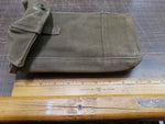 Vtg MKIII British 37 Pattern Ammunition Pouch Khaki Cotton WWII Military Army
