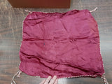 Vtg Chinese Hand-Stitched Embroidered Sweetheart WWI Silk Pillow Case W Buttons