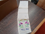 Vtg 1950 Pusan Korea Table Runner Handstitched Double Dragon Artwork Collectible