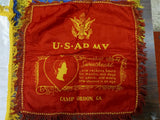 Vtg Sweetheart Pillow Covers Fort Knox Army Camp Gordon Miami Beach US Airforces