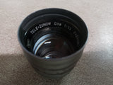 Vtg Tele-Zunow Cine Camera Lens & Cap 1:1.1 F=38MM NO-80150 Opt Japan Collectibl