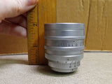Vtg Tele-Zunow Cine Camera Lens & Cap 1:1.1 F=38MM NO-80150 Opt Japan Collectibl