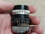 Vtg Canon Camera Lens NO-18779 C-8 25MM F:1.8 Japan & Clear Filter Ring SL39.3C