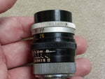 Vtg Canon Camera Lens NO-18779 C-8 25MM F:1.8 Japan & Clear Filter Ring SL39.3C