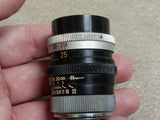 Vtg Canon Camera Lens NO-18779 C-8 25MM F:1.8 Japan & Clear Filter Ring SL39.3C