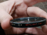 Vtg Nikon Nikkor-Q Nippon Kogaku Auto 1:2.8 f=135mm Lens & Skylight 1A Hoya 52