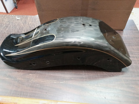 Harley-Davidson Softail Rear Motorcycle Fender 2006^ 200 Tire Scallop Black CVO