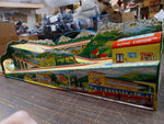 Vtg Alpine Express Tin Litho Windup Toy Technofix 1950's Auto West Germany DBGM