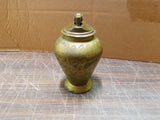 Vtg Brass Hand Hammered Tabletop Lighter 4 1/2 Inch Stamped India Japan No Top