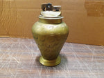 Vtg Brass Hand Hammered Tabletop Lighter 4 1/2 Inch Stamped India Japan No Top