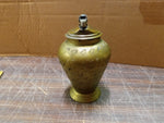 Vtg Brass Hand Hammered Tabletop Lighter 4 1/2 Inch Stamped India Japan No Top