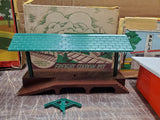 Vtg Plasticville Suburban Station Freight Station Tv Station & Switch Tower