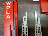 Vtg Plasticville Suburban Station Freight Station Tv Station & Switch Tower
