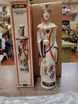 Vtg EMPTY 1969 Ezra Brooks Queen Of Hearts Decanter Heritage China Lady Luck