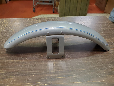 New T/O Front Fender Harley-Davidson Softail Wide Glide Pinned Platinum Silver?