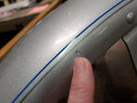 New T/O Front Fender Harley-Davidson Softail Wide Glide Pinned Platinum Silver?