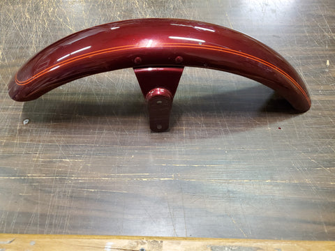 Harley-Davidson Front Motorcycle Fender Deuce FXSTD Softail Pinstripe Candy Red?