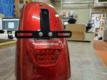 2014^? Candy Red Custom Rear Motorcycle Fender 1200C 883C & Tailight Assembly