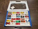 Vtg Assortment Diecast Car Trucks Race Cars Jeep Kidco Matchbox & Carrying Case