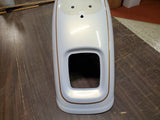 Gold Pinstriped Pearl White Deuce Rear Harley-Davidson Motorcycle Fender FXSTD