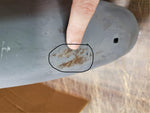 Grey Aermacchi Benelli Rear Motorcycle Fender Harley Garelli 60's Italy 4 3/4 Wi