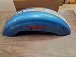 2004^ Custom Factory Rear Motorcycle Fender Blue Gold & White 1200C 883C Harley