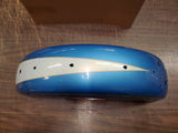 2004^ Custom Factory Rear Motorcycle Fender Blue Gold & White 1200C 883C Harley