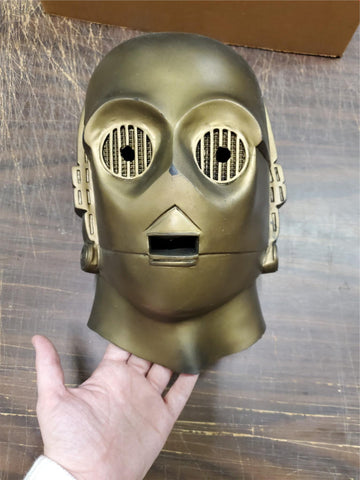 Vtg Star Wars Ben Cooper C-3PO Golden Latex Mask 20TH Century Fox Film Corp 1977